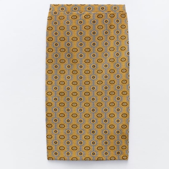 JACQUARD PENCIL SKIRT AND TOP SET - Picture 9 of 13